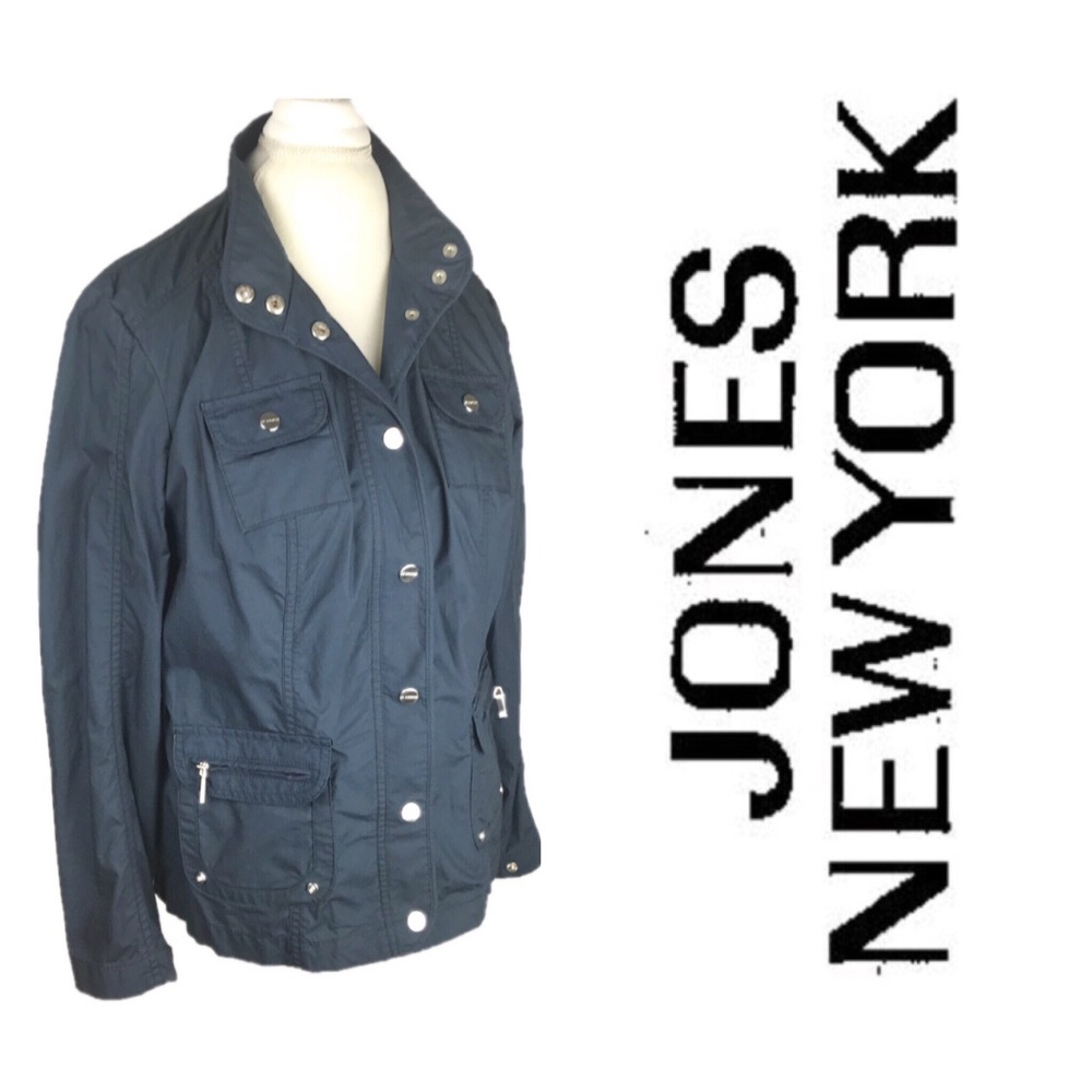 $ ⬇️ Jones New York Signature Petite Blue Jacket
